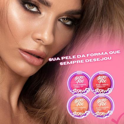 Imagem de Blush Compacto Stay Fix Ruby Rose Maquiagem Rosto  - Pegasus