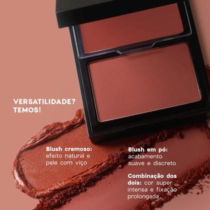 Imagem de Blush Cremoso e em Pó Oceane Duo Blush