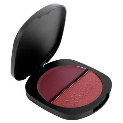 Imagem de Blush Duo Cremoso Compacto Gemini Obsidian Ruby Rose HB1000