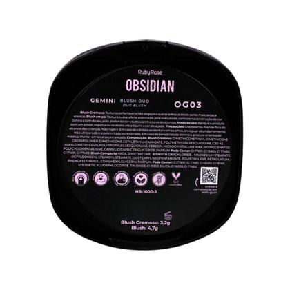 Imagem de Blush Duo Ruby Rose Obsidian Gemini Og03 7,9g