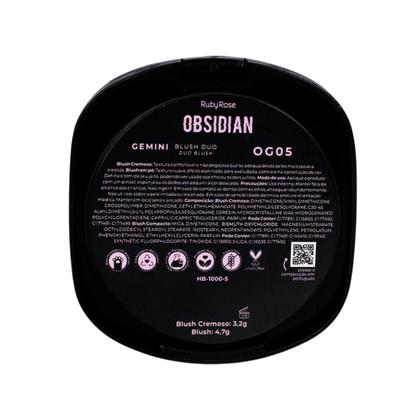 Imagem de Blush Duo Ruby Rose Obsidian Gemini Og05 7,9g