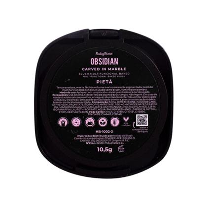 Imagem de Blush Multifuncional Ruby Rose Obsidian Carved In Marble Pietà 10,5g Hb-1002-3
