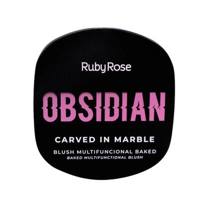Imagem de Blush Multifuncional Ruby Rose Obsidian Carved In Marble Veiled Woman 10,5g Hb-1002-2