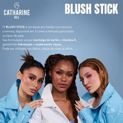 Imagem de Blush Stick Em Bastão Cremoso Catharine Hill Facial Alta Pigmentação Multifuncional