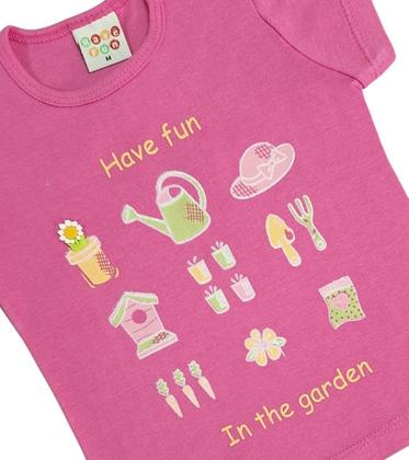 Imagem de Blusinha bebê em algodão com bordado estampa M (3 a 6 meses)