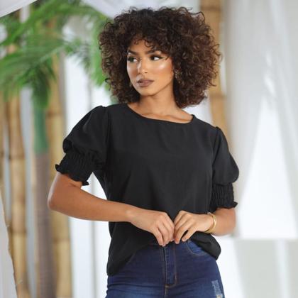 Imagem de Blusinha Blusa Feminina Camisa Social Moda Evangélica Duna