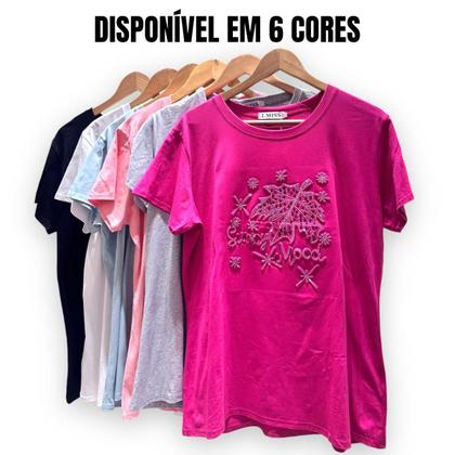 Imagem de Blusinha Blusa Plus Size Feminina Manguinha Tamanho Grande