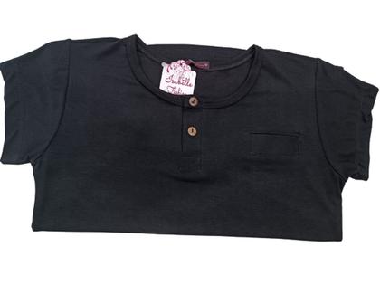 Imagem de Blusinha feminina isabelle fashion viscolycra  baby look com botões 18923