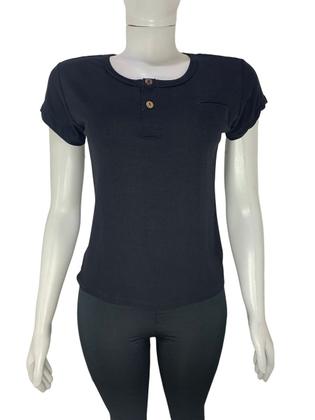 Imagem de Blusinha feminina isabelle fashion viscolycra  baby look com botões 18923