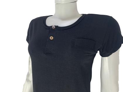 Imagem de Blusinha feminina isabelle fashion viscolycra  baby look com botões 18923