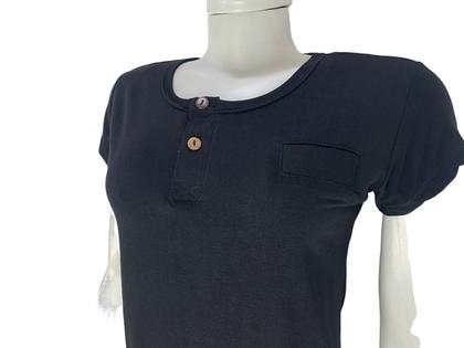 Imagem de Blusinha feminina isabelle fashion viscolycra  baby look com botões 18923