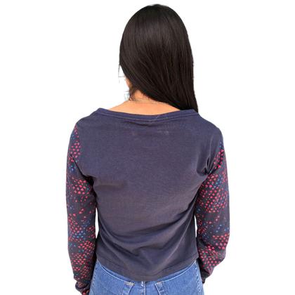 Imagem de Blusinha feminina manga longa cropped overcore