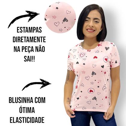 Imagem de Blusinha Feminina T-Shirt importada Camiseta BaBy Look