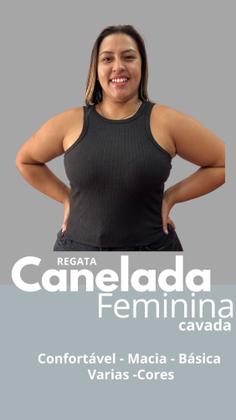Imagem de Blusinha regata plus size modelo versatil  look casual