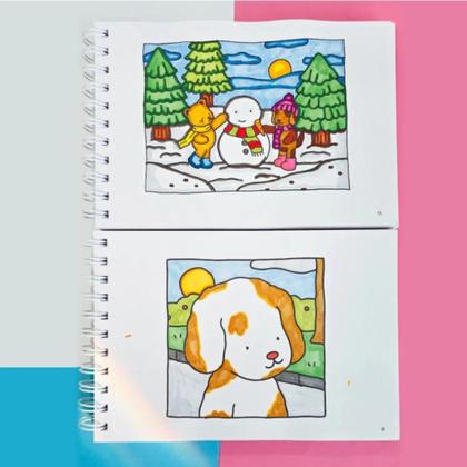 Imagem de Bobbie Goods Livro de Colorir Encadernado - 50 folhas CAPA DURA