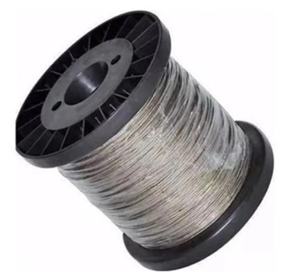 Imagem de Bobina 100m Cabo De Aço Revestido Pvc Cristal 2,70 Mm Varal