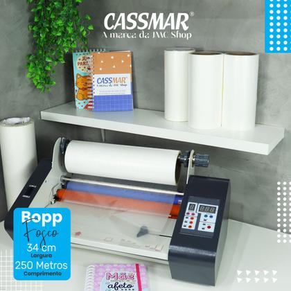 Imagem de Bobina Bopp Fosco Para Laminação A3 34cmx250m Cassmar 01un