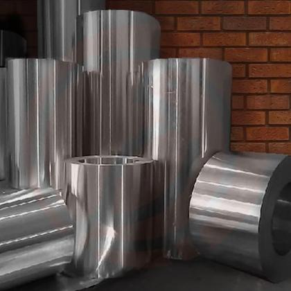 Imagem de Bobina chapa Folha Alumínio Calha rufo telhado algerosa 30cm com 25M