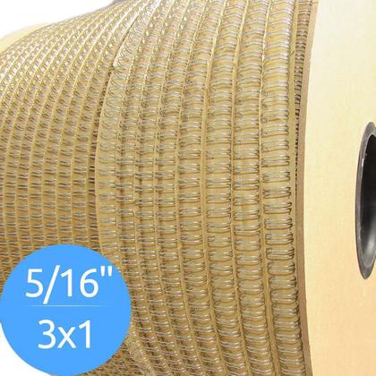 Imagem de Bobina de Garras de Duplo Anel Wire-o 3x1 5/16 50 Folhas Cor Prata