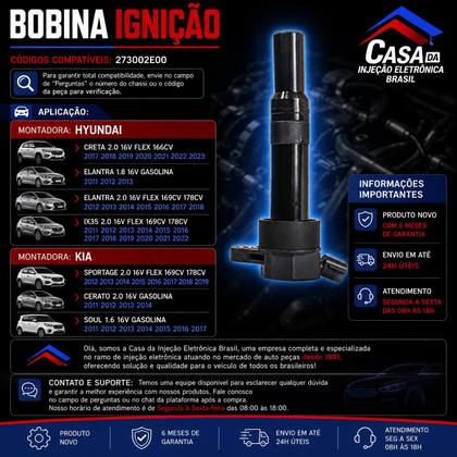 Imagem de Bobina de ignição elantra, tucson, ix35, sportage / 273002e000 / original