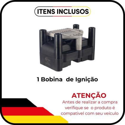 Imagem de Bobina Ignição Gol G5 Volks 1.0 1.6 C/ Módulo 4 Pino 08 A 23