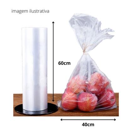 Imagem de Bobina Picotada 2,25kg Sacos Plásticos 40x60cm Resistente Versátil Fácil de Usar 1 Unidade
