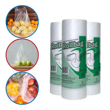 Imagem de Bobina Picotada Roll Bag 20x35 com 500 sacos