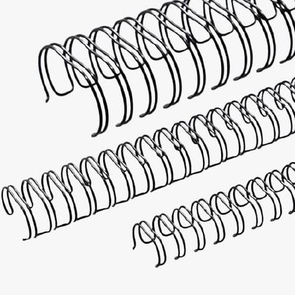 Imagem de Bobina Wire-o 2x1 Preto 3/4 para 140 fls 8.000 anéis