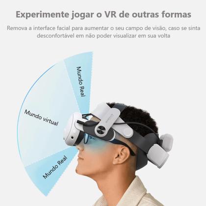 Bobovr M3 Pro para Meta Quest 3 Halo Strap Bateria Conforto - BOBO