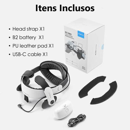 その他  Quest 3 128GB / BOBOVR M3 Pro Alça de Cabeça BoboVR M3 Pro Quest 3 B2 Battery conforto e