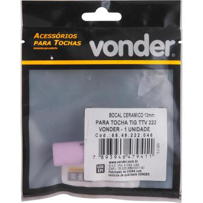 Imagem de Bocal Cerâmico para Tocha Tig Nº 8 com 13 mm Vonder