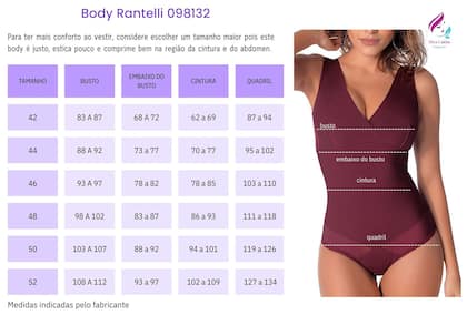 Imagem de Body Alta Compressão Modelador Rantelli Demillus 098132