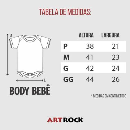 Imagem de Body Bebê Baby N Roses Preto Art Rock