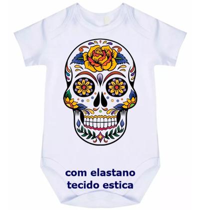 Imagem de body bebê caveira mexicana cód 1025