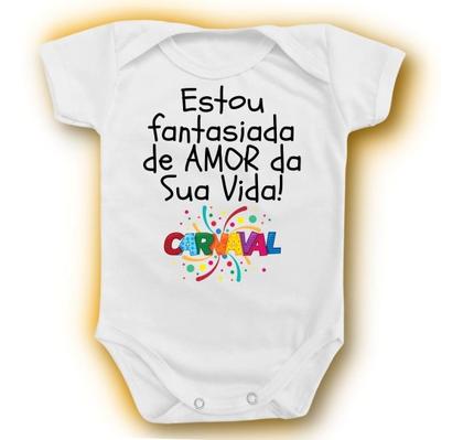 Imagem de Body Bebe Fantasia Carnaval Divertido Menina Festa Bloquinho