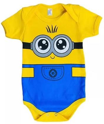 Imagem de Body Bebe Infantil Mesversário Fantasia Personagem Minions 