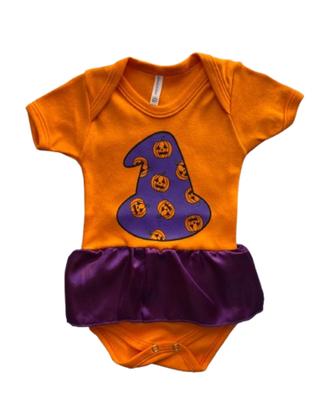 Imagem de Body Bebê Kit Completo Temático Halloween Infantil Menina Mesversário