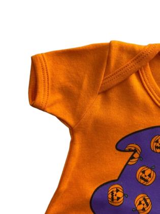 Imagem de Body Bebê Kit Completo Temático Halloween Infantil Menina Mesversário