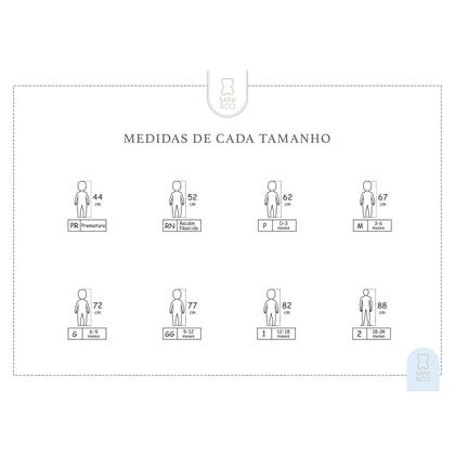Imagem de Body Bebê Menino Regata Básico Suedine Azul Mini &amp Co