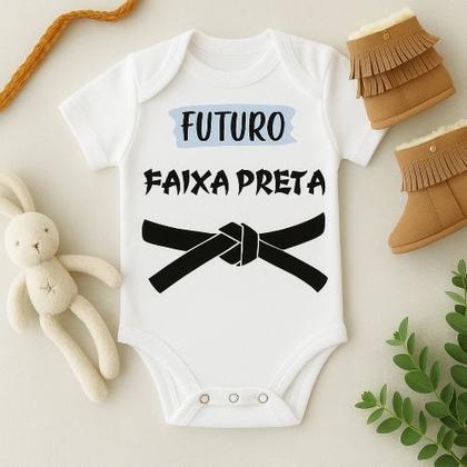 Imagem de Body Bebê Personalizado Futuro Faixa Preta