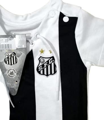 Imagem de Body Bebê Santos Listras Retrô Oficial