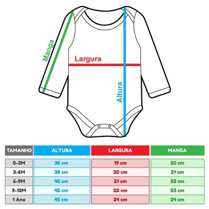 Imagem de Body Bebê Uv50+ Manga Longa - Proteção Solar Menino