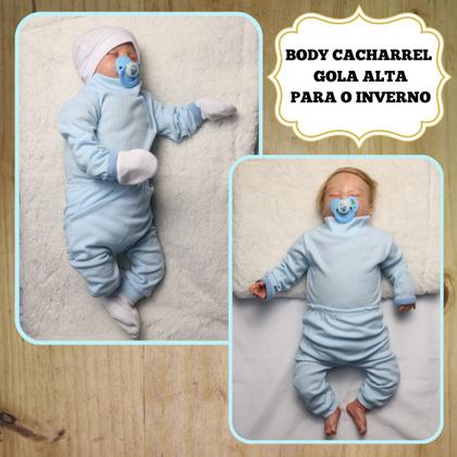 Imagem de Body Cacharrel Gola Alta Mijao Kit 6 Pcs Roupas Bebe Inverno