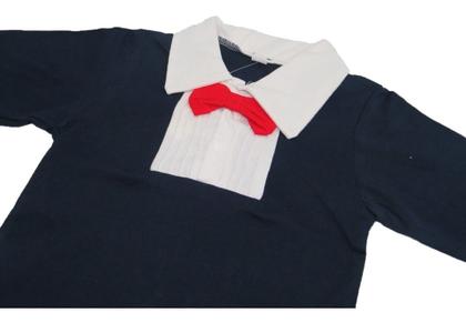 Imagem de Body Camisa Social Bebe Festa Luxo Gravata Borboleta