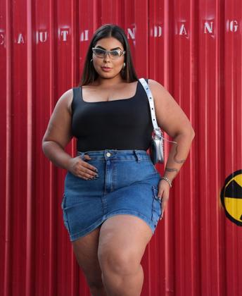 Imagem de Body Candy Collor Moda Plus Size Quadrada Tendência Verão