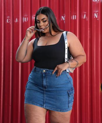 Imagem de Body Candy Collor Moda Plus Size Quadrada Tendência Verão