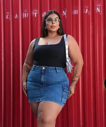 Imagem de Body Candy Collor Moda Plus Size Quadrada Tendência Verão