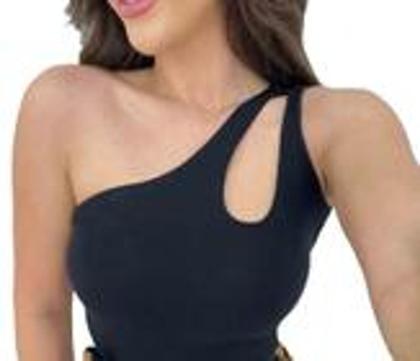 Imagem de Body Canelado Alça Com Bojo Ref. 15606