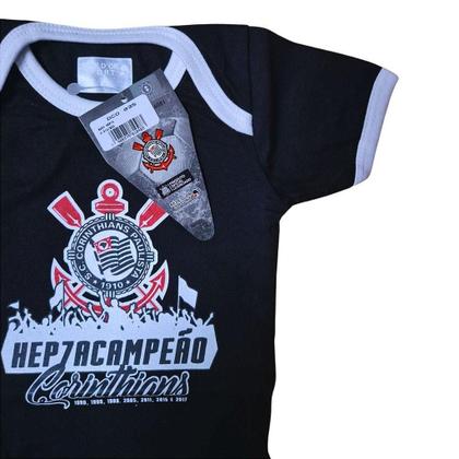 Imagem de Body Corinthians Hepta Campeão Preto Oficial