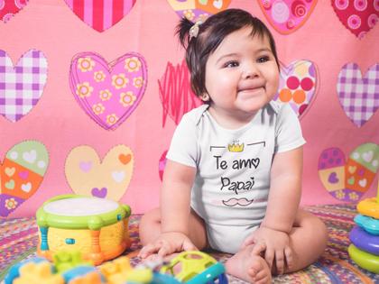 Body Infantil Acwssit 'Tia Maneira' - Estilo Divertido Unissex Para Bebês
